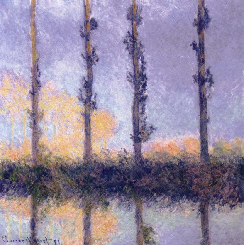 Claude Monet Four Trees oil painting picture